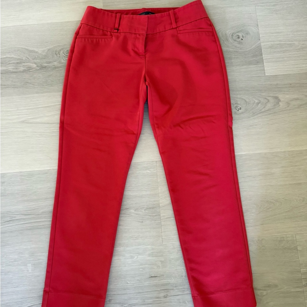 The Limited Drew Fit Red Trousers